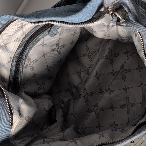 Aimee Kestenberg Denim Leather Shoulder Bag - Picture 9 of 12